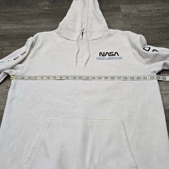 NASA Hyper Space Life Group Astronaut Graphic Logo Kangaroo Pouch Sweater Hoodie - Picture 9 of 11